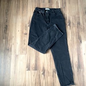 Abercrombie 90s Straight Ultra High Rise Jeans Black